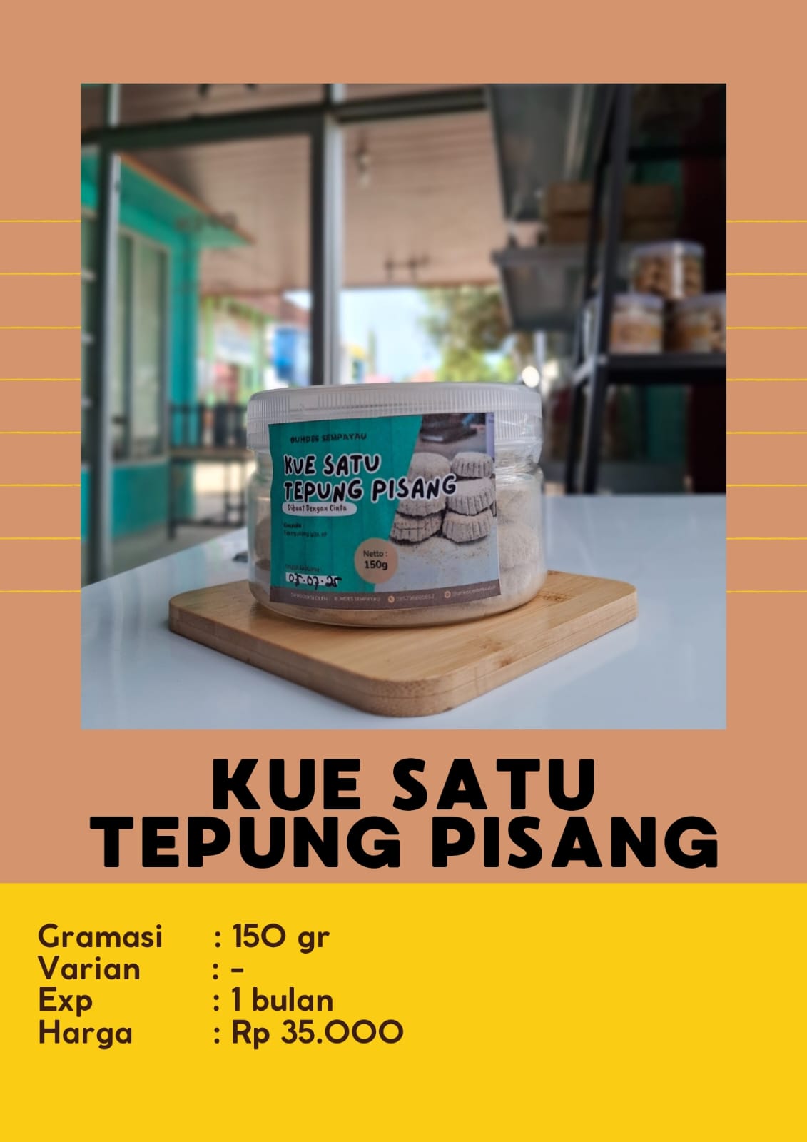 Kue Satu Tepung Pisang